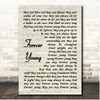 Joan Baez Forever Young Vintage Script Song Lyric Print
