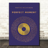 Martine McCutcheon Perfect Moment Blue & Copper Gold Vinyl Record Song Lyric Print