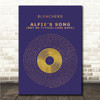 Bleachers Alfies Song (Not So Typical Love Song) Blue & Copper Gold Vinyl Record Song Lyric Print