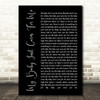 Nina Simone My Baby Just Cares For Me Black Script Song Lyric Quote Print