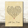 N-Trance Set You Free Vintage Heart Song Lyric Quote Print