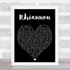 Rhiannon Fleetwood Mac Black Heart Quote Song Lyric Print