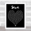 Sara Fleetwood Mac Black Heart Quote Song Lyric Print