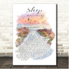 Melissa Etheridge Sleep Beach Sunset Birds Memorial Song Lyric Print