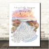Mercy Me I Can Only Imagine Beach Sunset Birds Memorial Song Lyric Print