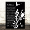The Dualers Red Light Saxophone Player Song Lyric Print