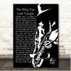 Frank Sinatra The Way You Look Tonight Saxophone Player Song Lyric Print