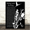 John Hiatt Riding with the King Saxophone Player Song Lyric Print