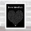 Seven Wonders Fleetwood Mac Black Heart Quote Song Lyric Print