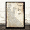 Matt Stell Prayed for You Couple Dancing Song Lyric Print