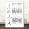 Otis Redding These Arms Of Mine White Script Song Lyric Quote Print