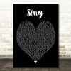 Sing Ed Sheeran Black Heart Quote Song Lyric Print