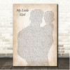 Tim McGraw My Little Girl Father & Baby Song Lyric Print