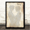 Erasure Always Gay Couple Dancing Song Lyric Print