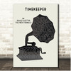 Grace Potter & The Nocturnals Timekeeper Gramophone Black Minimal Song Lyric Print