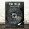 Lennon Stella Fortress Grunge Grey Vinyl Record Song Lyric Print