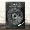 Pure Prairie League Amie Grunge Grey Vinyl Record Song Lyric Print