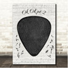 Kanye West Ok Ok pt 2 Guitar Pick Plectrum Song Lyric Print