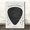 Tom Petty and the Heartbreakers Straight into Darkness Guitar Pick Plectrum Song Lyric Print