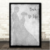 Rascal Flatts Back To Life Grey Couple Dancing Song Lyric Print