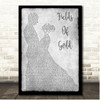 Sting Fields Of Gold Grey Couple Dancing Song Lyric Print