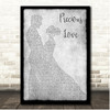 James Morrison Precious Love Grey Couple Dancing Song Lyric Print