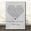 John Sullivan Only Fools and Horses Theme Song Grey Heart Song Lyric Print