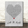 Kevin Rudolf Let It Rock Grey Heart Song Lyric Print