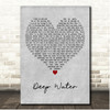 Landon McNamara Deep Water Grey Heart Song Lyric Print Landon McNamara Deep Water Grey Heart Song Lyric Print
