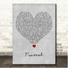 Lukas Graham Funeral Grey Heart Song Lyric Print