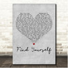 Lukas Nelson & Promise Of The Real Find Yourself Grey Heart Song Lyric Print