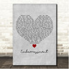 Madness Embarrassment Grey Heart Song Lyric Print