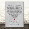 Bad Company Cant Get Enough Of Your Love Grey Heart Song Lyric Print