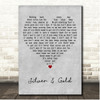 Neil Young Silver & Gold Grey Heart Song Lyric Print