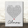 Randy Crawford Almaz Grey Heart Song Lyric Quote Print