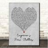 Panic! at the Disco EmperoràNew Clothes Grey Heart Song Lyric Print