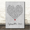 Panic! at the Disco Impossible Year Grey Heart Song Lyric Print