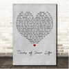 Paul Anka Times Of Your Life Grey Heart Song Lyric Print