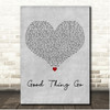 Quinn XCII Good Thing Go Grey Heart Song Lyric Print
