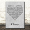 Rob Thomas Pieces Grey Heart Song Lyric Print