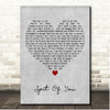 Sam Fender Spit Of You Grey Heart Song Lyric Print