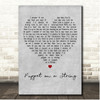 Sandie Shaw Puppet on a String Grey Heart Song Lyric Print