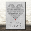 Spiral Starecase More Today Than Yesterday Grey Heart Song Lyric Print