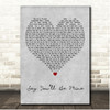 Steps Say Youll Be Mine Grey Heart Song Lyric Print