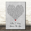 Susan Boyle Who I Was Born to Be Grey Heart Song Lyric Print