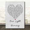 Richie Sambora One Light Burning Grey Heart Song Lyric Quote Print