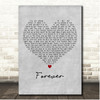 The Amity Affliction Forever Grey Heart Song Lyric Print