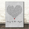 The Dixie Cups Going to the chapel Grey Heart Song Lyric Print