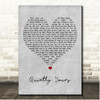 Birdy Quietly Yours Grey Heart Song Lyric Print