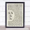 Rod Stewart For The First Time Vintage Script Song Lyric Quote Print